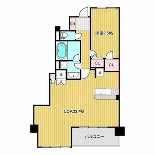 グレンパーク梅田北【12階】の間取り