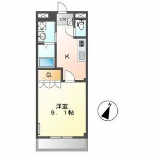グラシアス蔵子【2階】の間取り