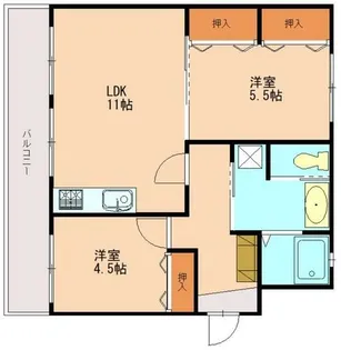 福岡県福岡市城南区樋井川6丁目【マンション】の間取り