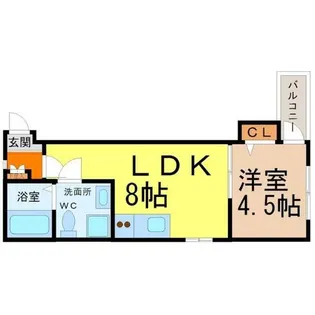 ソリッド春岡【3階】の間取り