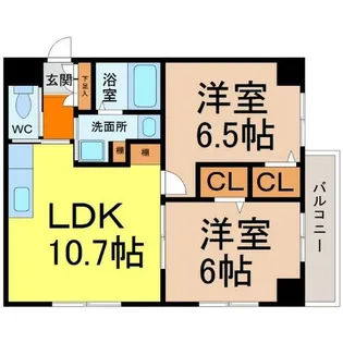 ガーディアン白金【6階】の間取り