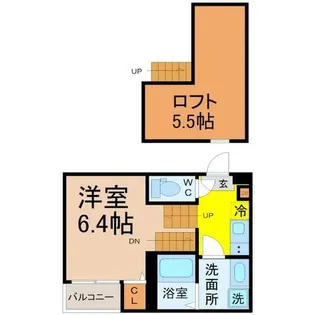 ハーモニーテラス水切町【2階】の間取り