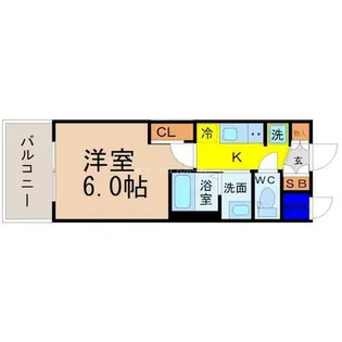 エステムコート名古屋黒川シャルマン【4階】の間取り