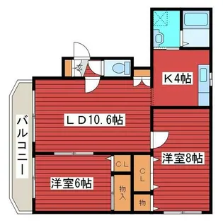 グランジェコート福住【1階】の間取り