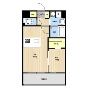 VALENTIA西公園【0108号室】の間取り