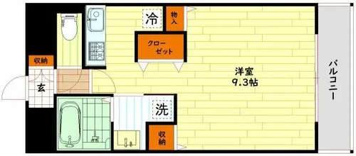 エス・キュート梅田中崎町【2階】の間取り