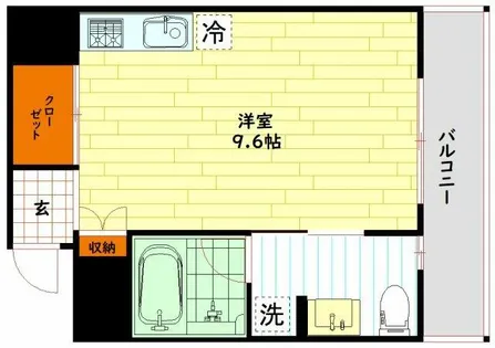 プロシード西天満【4階】の間取り