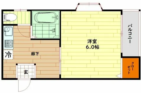 フローラルステージ同心町【2階】の間取り