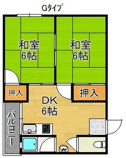 大成マンション【4階】の間取り