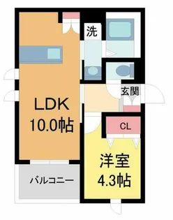 Urban RISM Court 西宮北口【201号室】の間取り