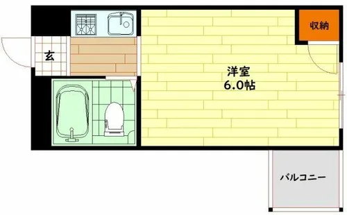 メゾンドール天神橋【4階】の間取り