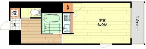 リーガル天神橋【10階】の間取り