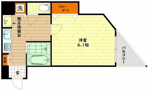 グローディア天満橋【10階】の間取り