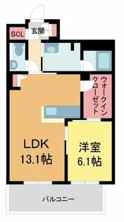 ベル エ ロンプラージュ【4階】の間取り