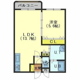 K&N origin【3階】の間取り