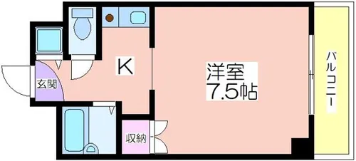 シェポールK&M【603号室】の間取り