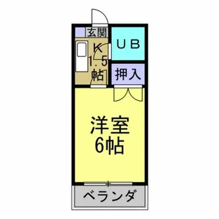 アーバン青山【1D号室】の間取り