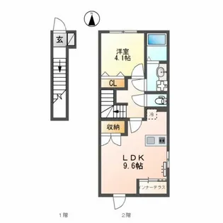 セレーノ石山【2階】の間取り