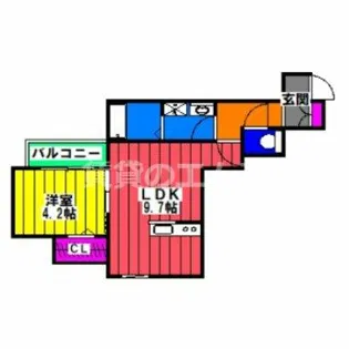 Valentia諸岡【302号室】の間取り