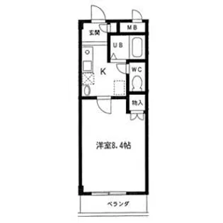 レジデンス赤坂【2階】の間取り