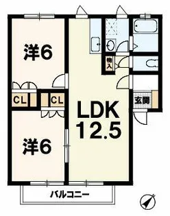 サニーコート【1階】の間取り