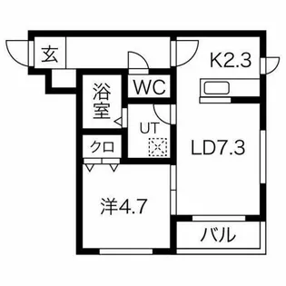 L・A円山公園【5階】の間取り