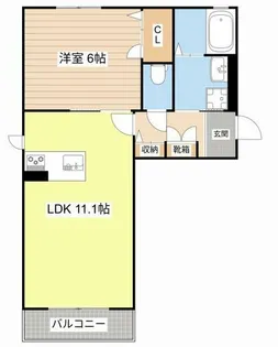 シャーメゾン リーリエ【F103号室】の間取り