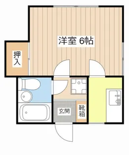梅ノ木ハイツ【D-1号室】の間取り