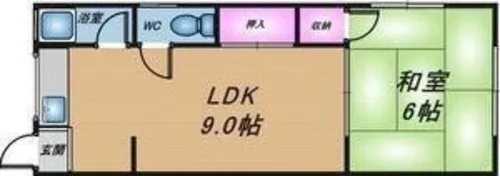 シティハイツ箕面【2階】の間取り