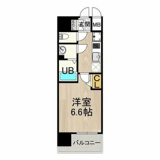 メルディア大正D.C.【14階】の間取り