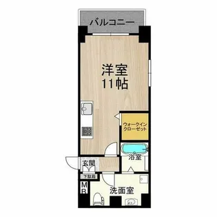 M.hills西本町【8階】の間取り