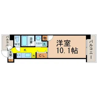 CHIKUSA RISE(千種ライズ)【6階】の間取り