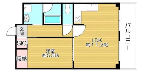 大阪府大阪市都島区都島南通2丁目【マンション】の間取り