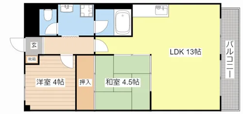 シノックス守山【807号室】の間取り