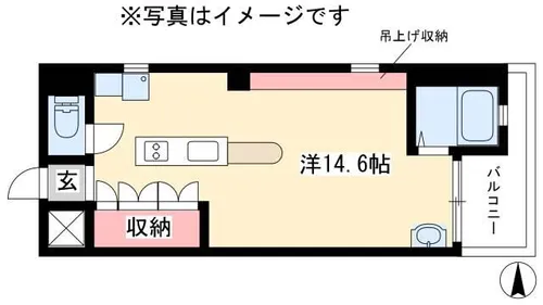 ジラールペルゴ【202号室】の間取り