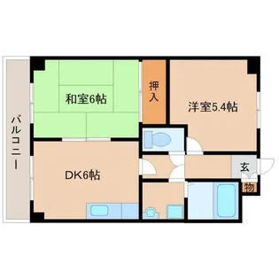 ロイヤルハイツ武庫之荘【4階】の間取り