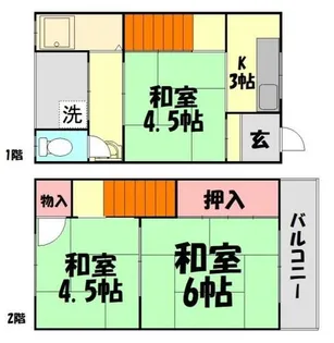 昌和荘【1階】の間取り