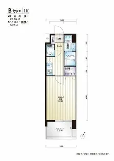 ローズモントフレア薬院II【204号室】の間取り