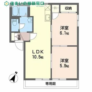愛知県碧南市丸山町2丁目【アパート】の間取り