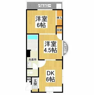 サンハイム【2階】の間取り