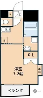 福岡県福岡市中央区清川1丁目【マンション】の間取り