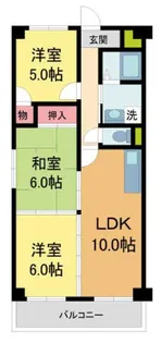 チェリーアベニュー夙川【203号室】の間取り