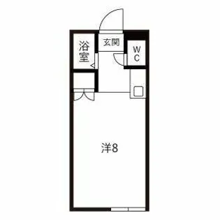 プリティスギタ【101号室】の間取り