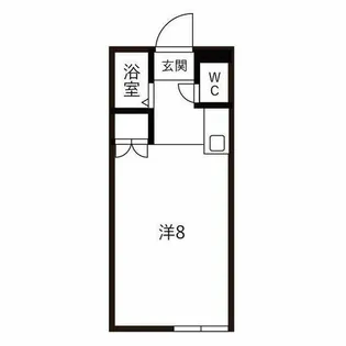 プリティスギタ【102号室】の間取り