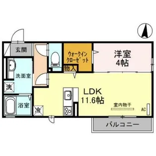 サニーコート俊徳【2階】の間取り