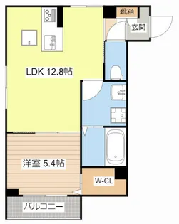 ノルウェジアンウッド室町【0107号室】の間取り