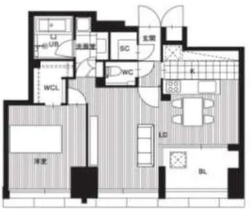 One Shinmachi【11階】の間取り