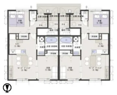 グランボナールA棟【1階】の間取り