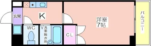 コスモコート大南【2階】の間取り