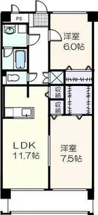 アトランティス川花【3階】の間取り